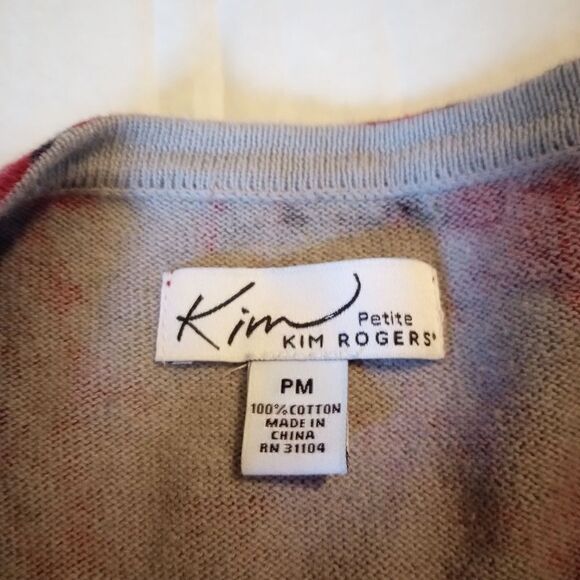 Kim Rodgers paisley print button front sweater - Picture 5 of 7